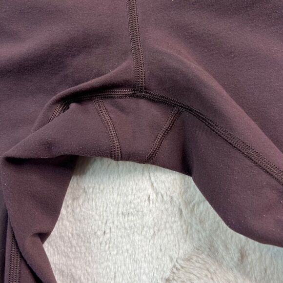 Wunder Under Leggings Contour Fit Mid Rise Size 10 Burgundy Full Length Luon - Picture 3 of 9